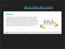 Tablet Screenshot of healthyweighsnutrition.com